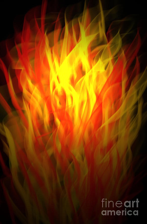 Flaming Fire Digital Art by Gayle Price Thomas