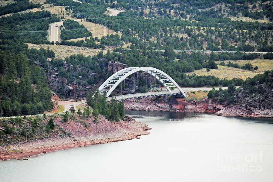 Flaming Gorge Bridge Photograph by James Lyons