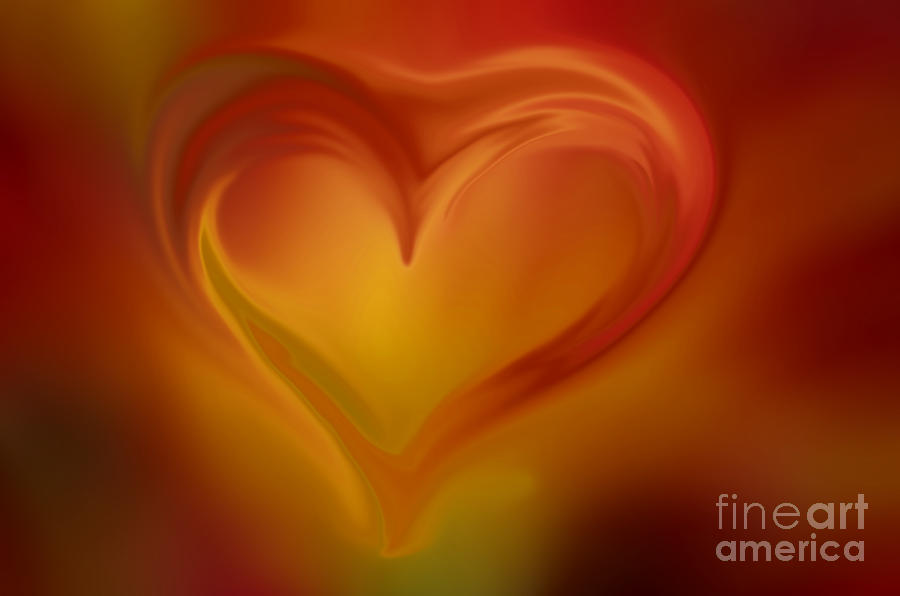 All Products Photograph - Flaming Heart  by Nicole Markmann Nelson