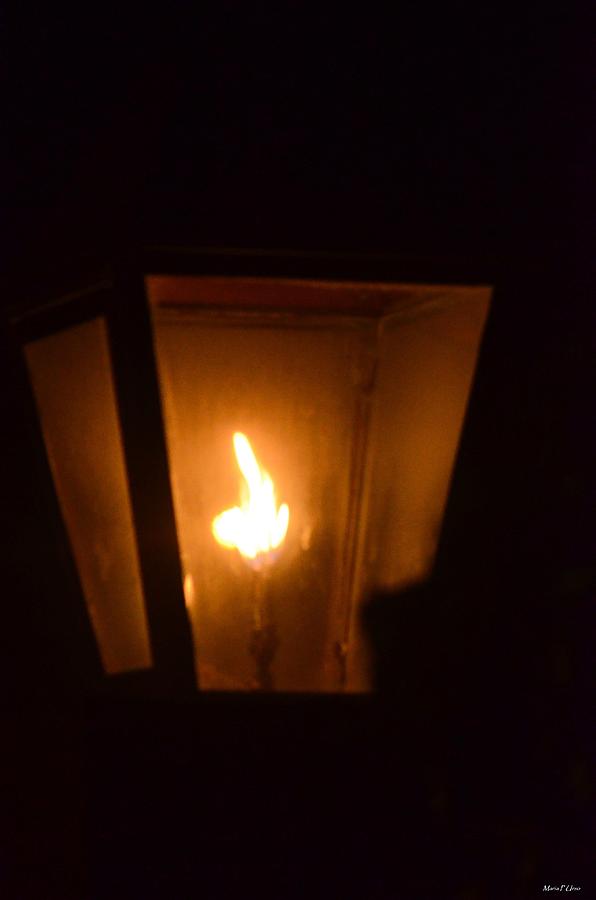 Flaming Lantern Photograph by Maria Urso
