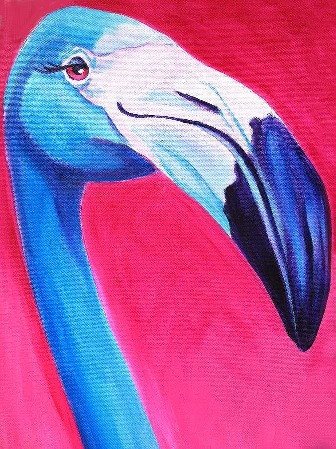 Wildlife Painting - Flamingo by Dawg Painter