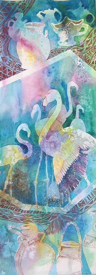 Flamingo Beauty Painting by Beena Samuel