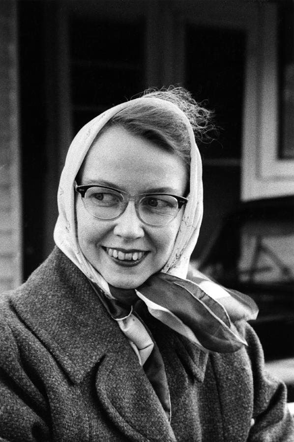 Black And White Photograph - Flannery Oconnor by Joseph De Casseres