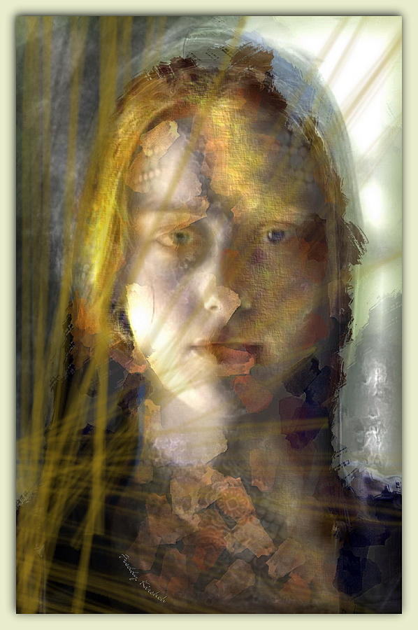 Portrait Mixed Media - Flare beams by Freddy Kirsheh