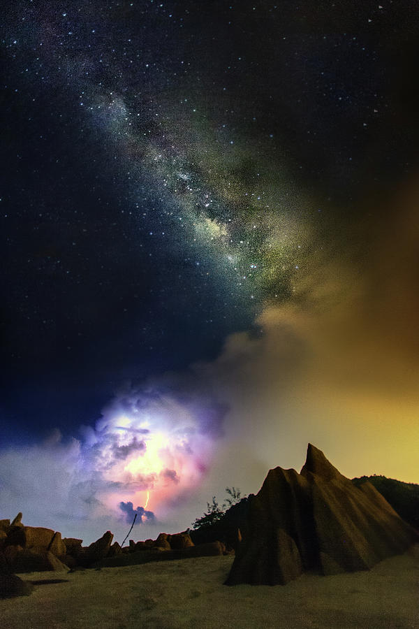 Flash And Milky Photograph by Jemang  Images