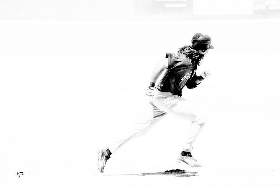 Baseball Photograph - Flash by Karol Livote