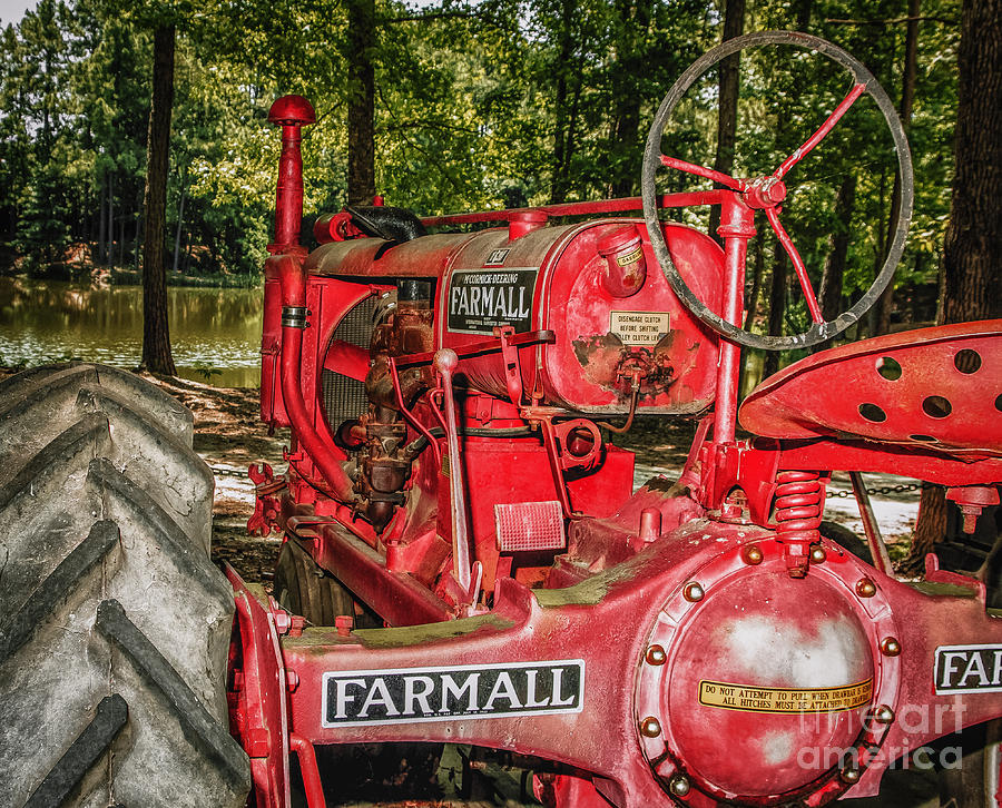 Transportation Photograph - Flash On Farmall by Robert Frederick