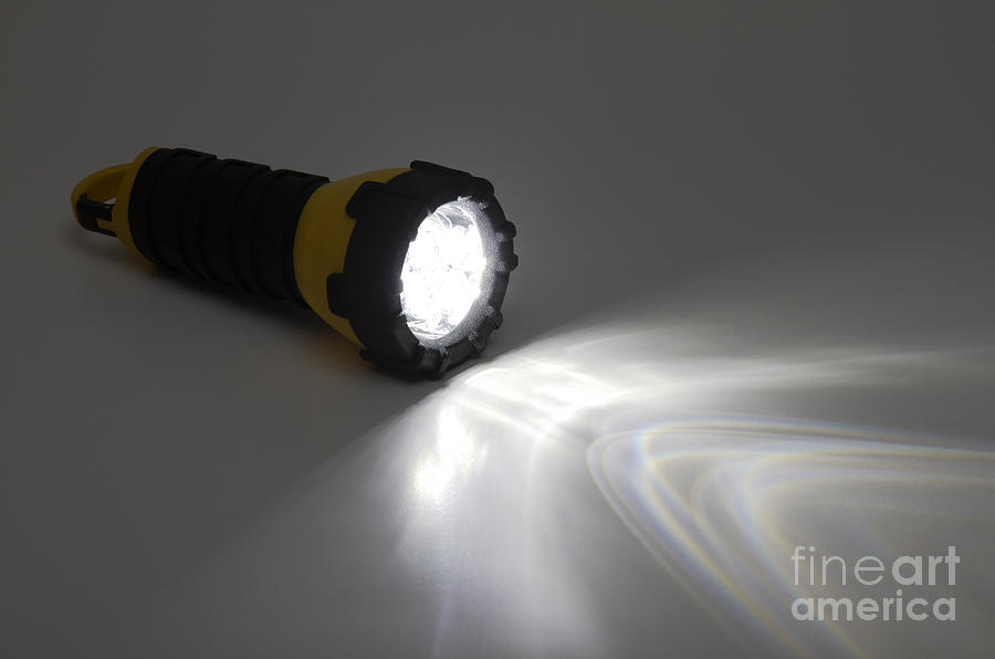 Flashlight Using White Leds Photograph by GIPhotoStock