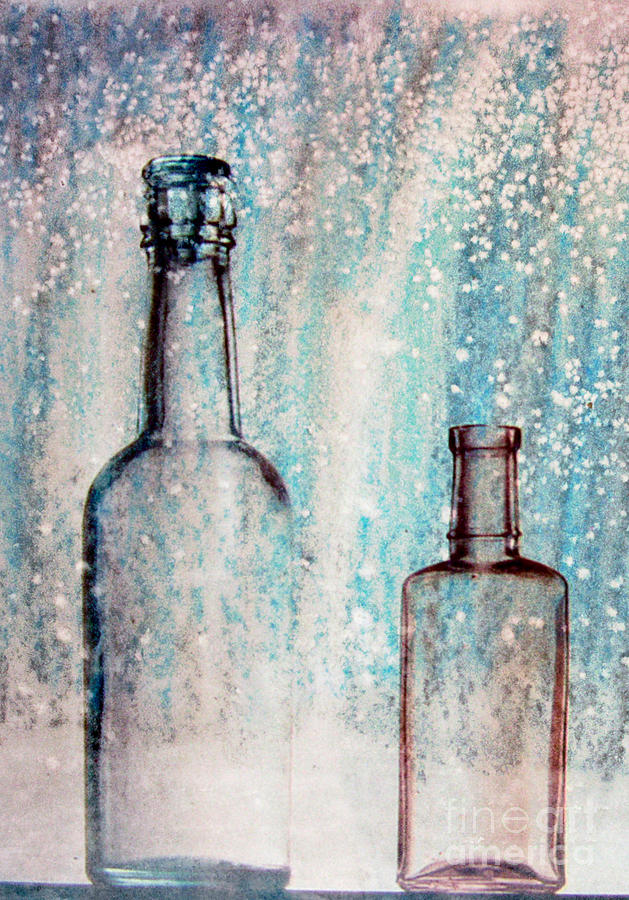 Flask Glass Painting by R Kyllo