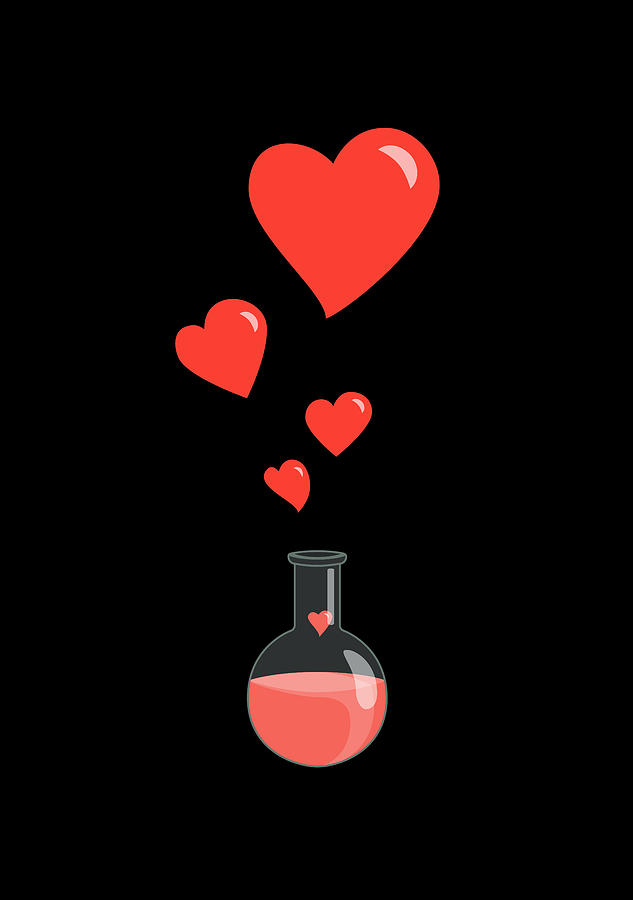 Flask of Hearts Digital Art by Boriana Giormova