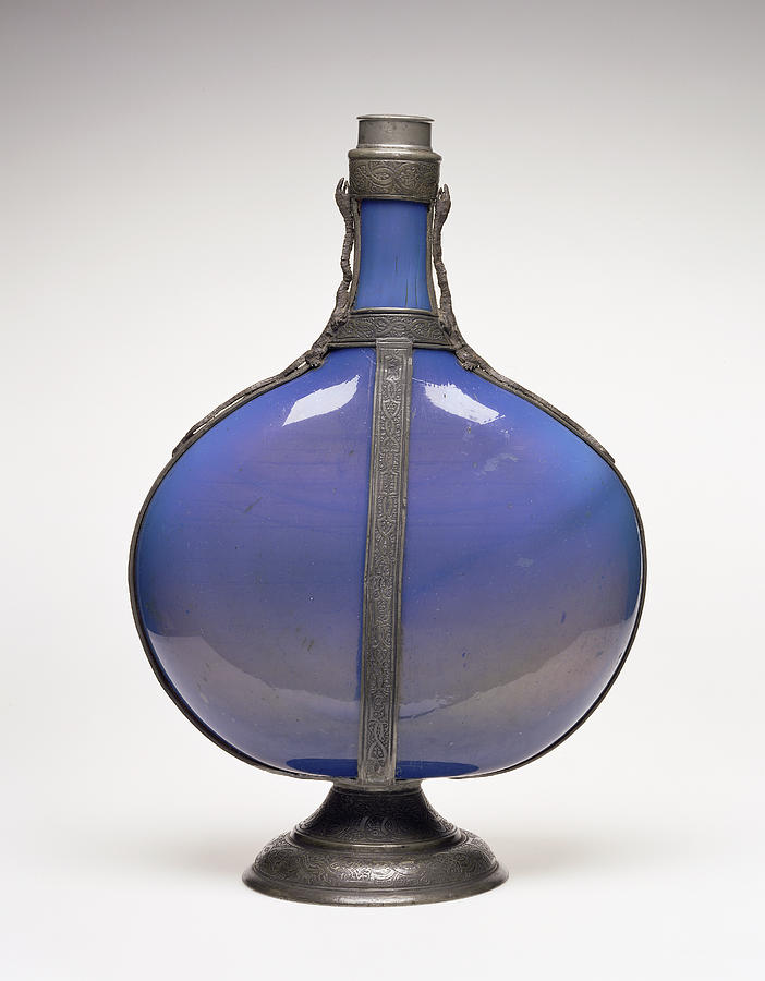 Flask Drawing - Flask Unknown Façon De Venise, France Possibly by Litz Collection