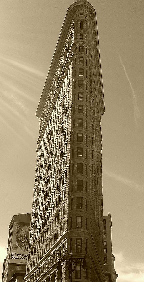 Flat Iron Building at noon Photograph by Catie Canetti