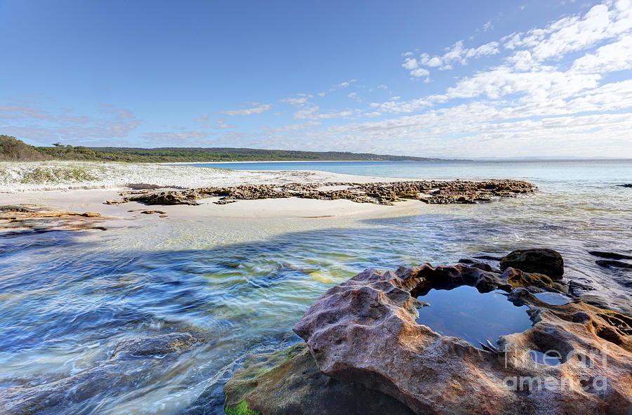 Flat Rock Creek at southern end of Hyams Beach Photograph by Leah-Anne ...