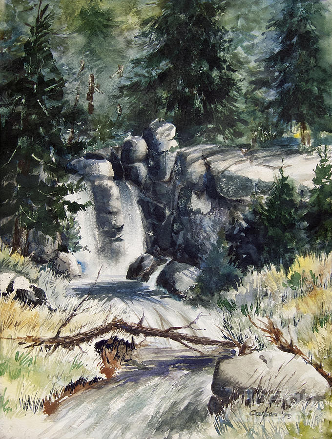 Flat Rock Falls Painting by Anthony Coulson
