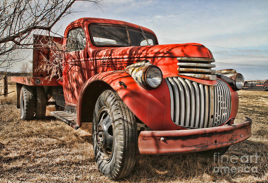 Flatbed Chevy Photograph by Edward R Wisell