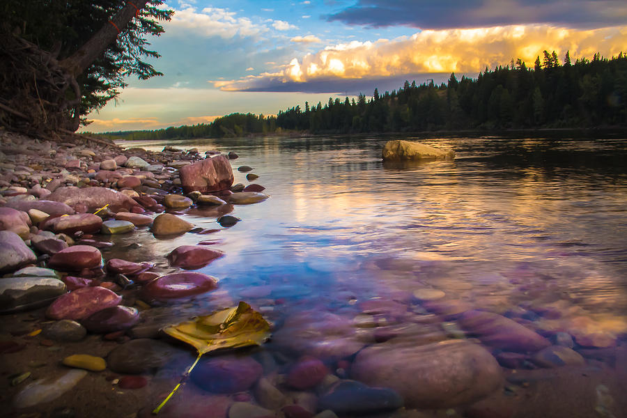 Landscape Photograph - Flathead River Sunrise by Daniel Wilde