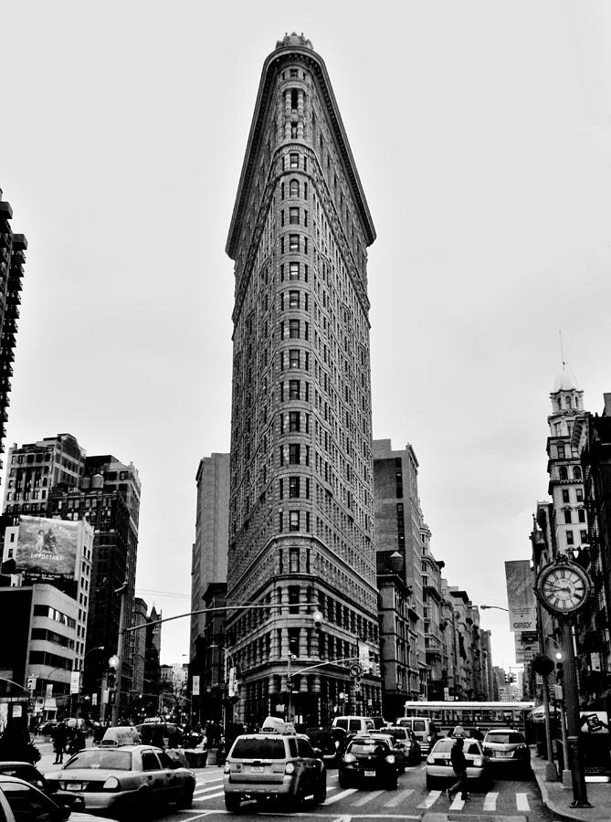 Flatiron Black And White Photograph