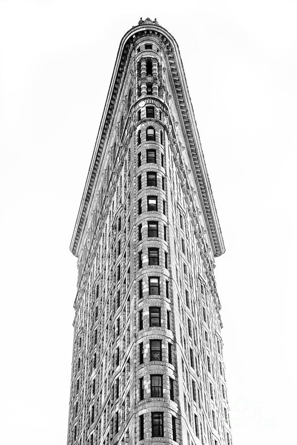 Flatiron Building in Black and White Photograph by Diane Diederich
