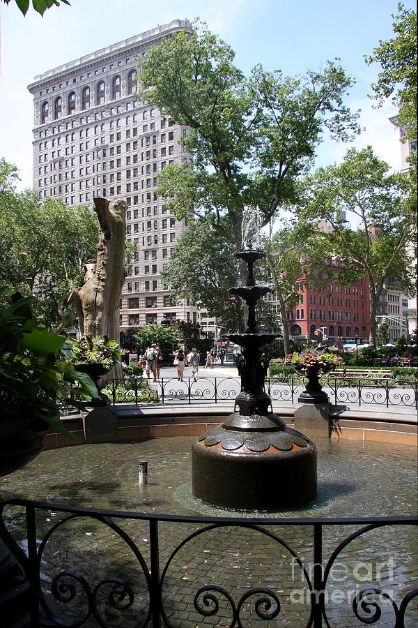 New York City Photograph - Flatiron From Madison Square Park NYC by Christiane Schulze Art And Photography