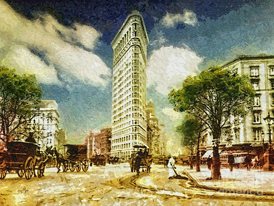 Flatiron Painting by Mo T