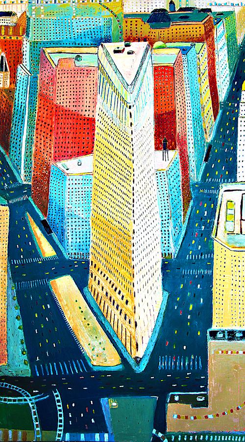 The Flatiron of Manhattan Painting by Habib Ayat
