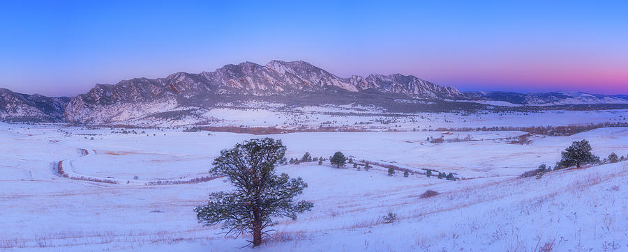 Winter Photograph - Flatiron Sunrise by Darren White