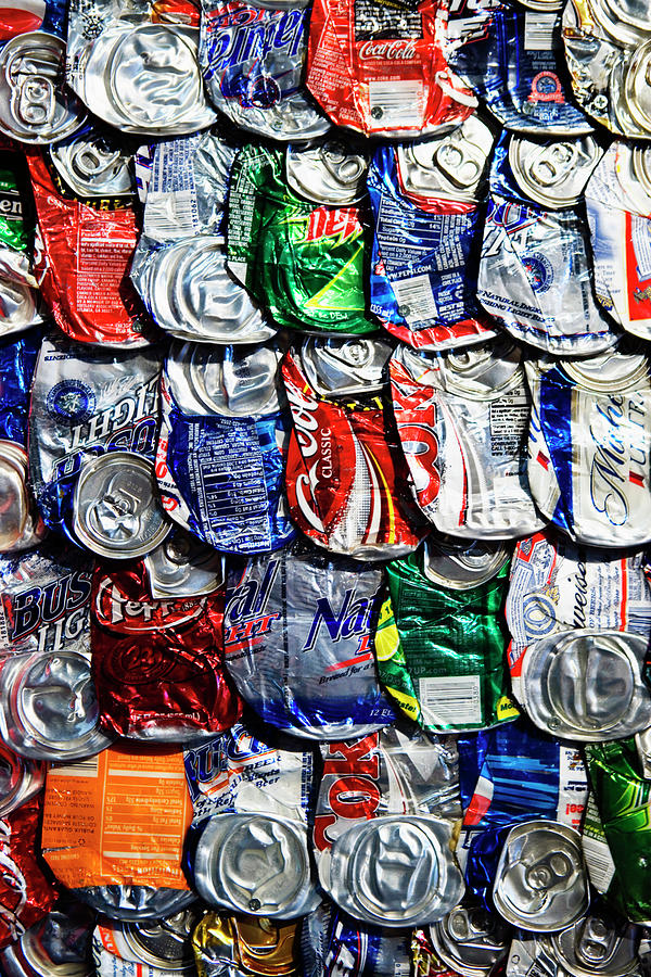 Flattened Soft Drink Cans Photograph by Ron Koeberer - Pixels