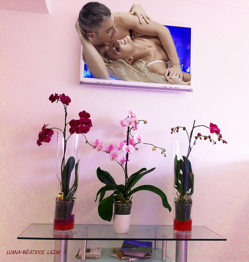 Couple Painting - Flavor of orchides by Luana-Beatrice Lazar