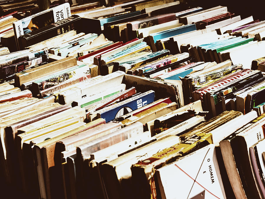 Flea Market Series - Books Photograph by Marco Oliveira