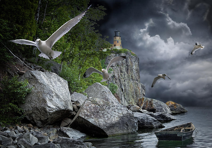 Fleeing the Coming Storm Photograph by Randall Nyhof
