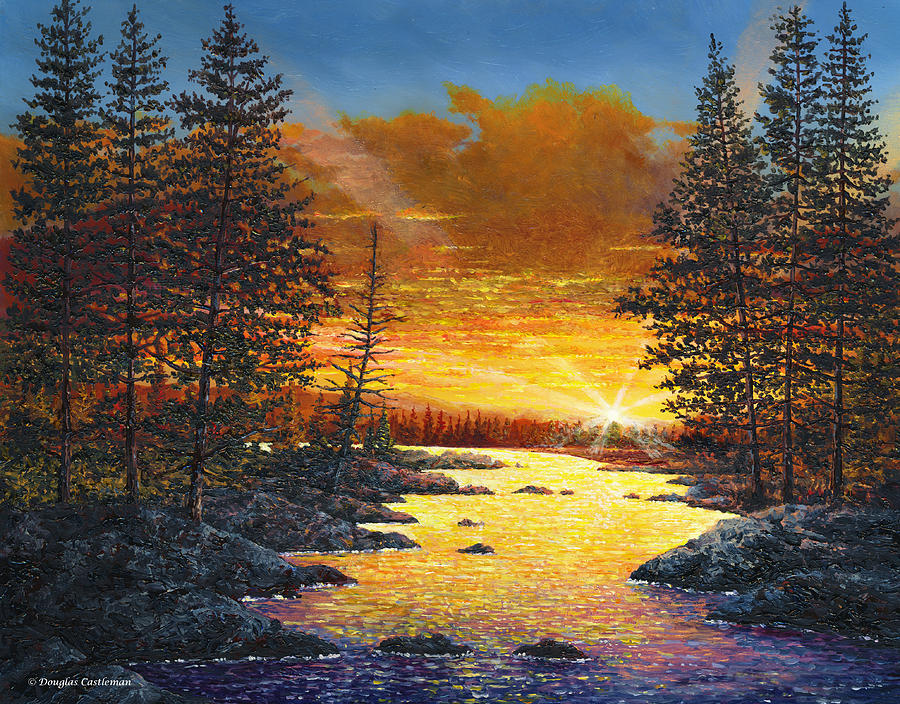 Mountain Painting - Fleeting Light by Douglas Castleman