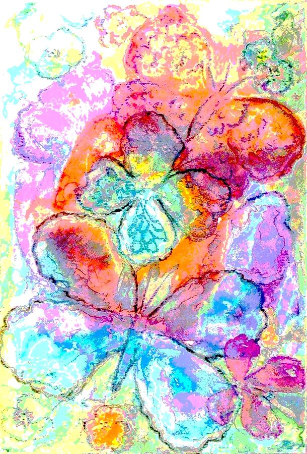 Flower Painting - Fleeting Moments by Hazel Holland