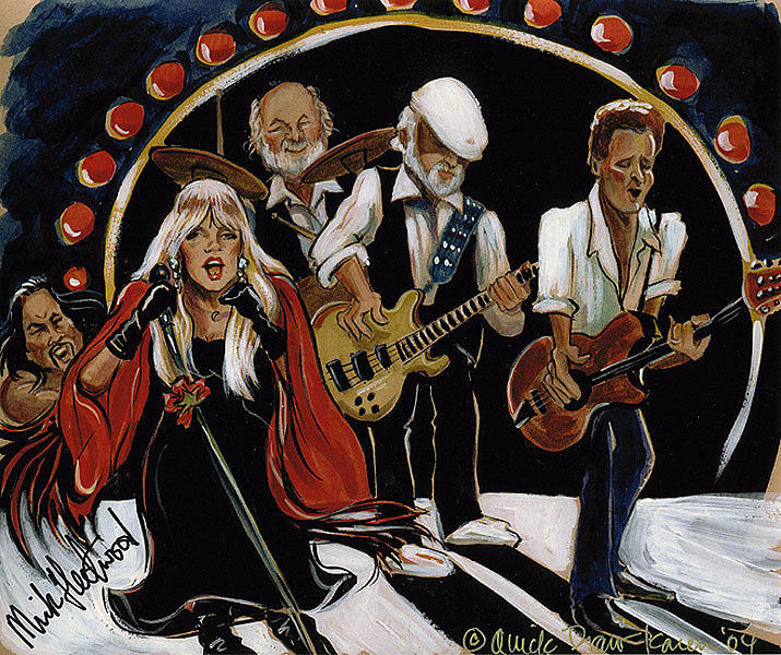Stevie Nicks Painting - Fleetwood Mac by Karen Fulk