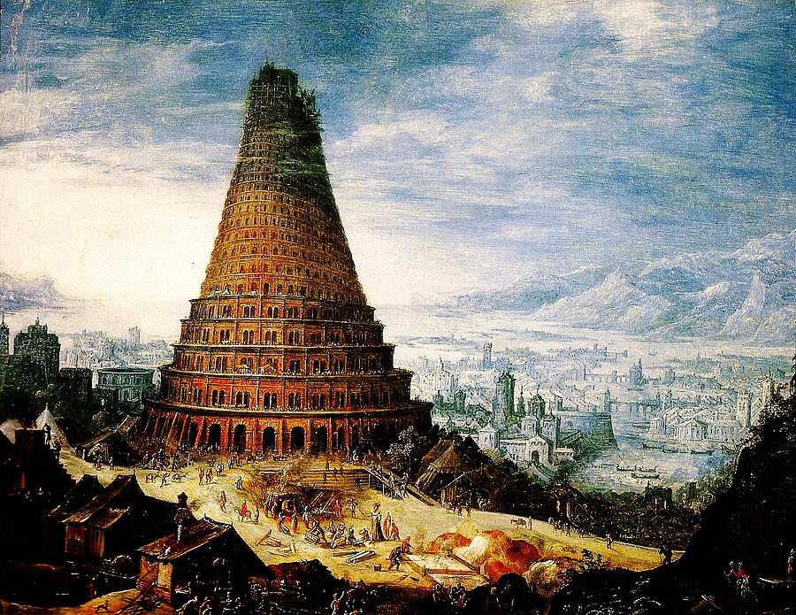 Flemish The Tower of Babel Baroque Painting by MotionAge Designs