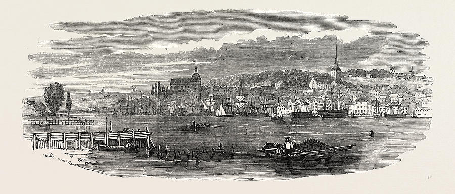 Flensburg 1854 Drawing by English School - Fine Art America