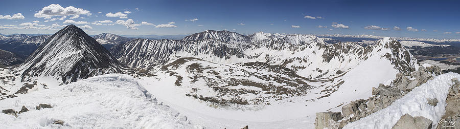 Fletcher Mountain Summit Panorama Photograph by Aaron Spong