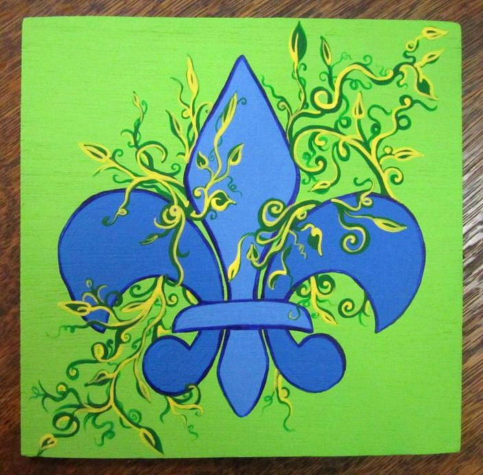 Fleur de Lis Vines Painting by Diva Art | Fine Art America