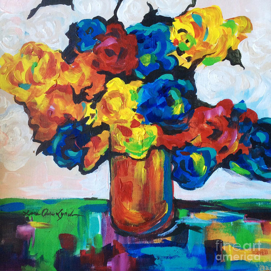 Fleurs de Vigne Painting by Lisa Owen