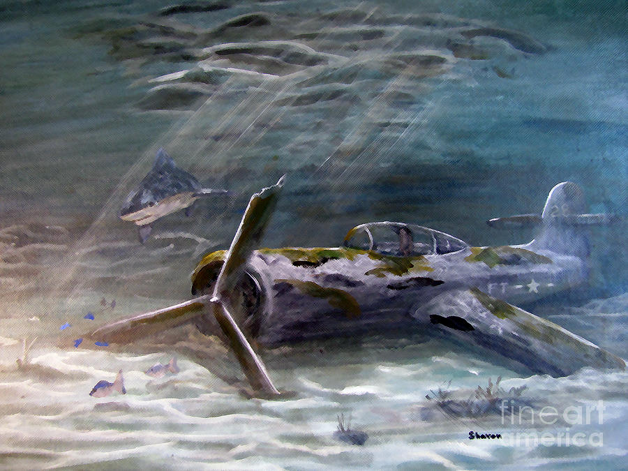 Fish Painting - Flight 19 by Sharon Burger