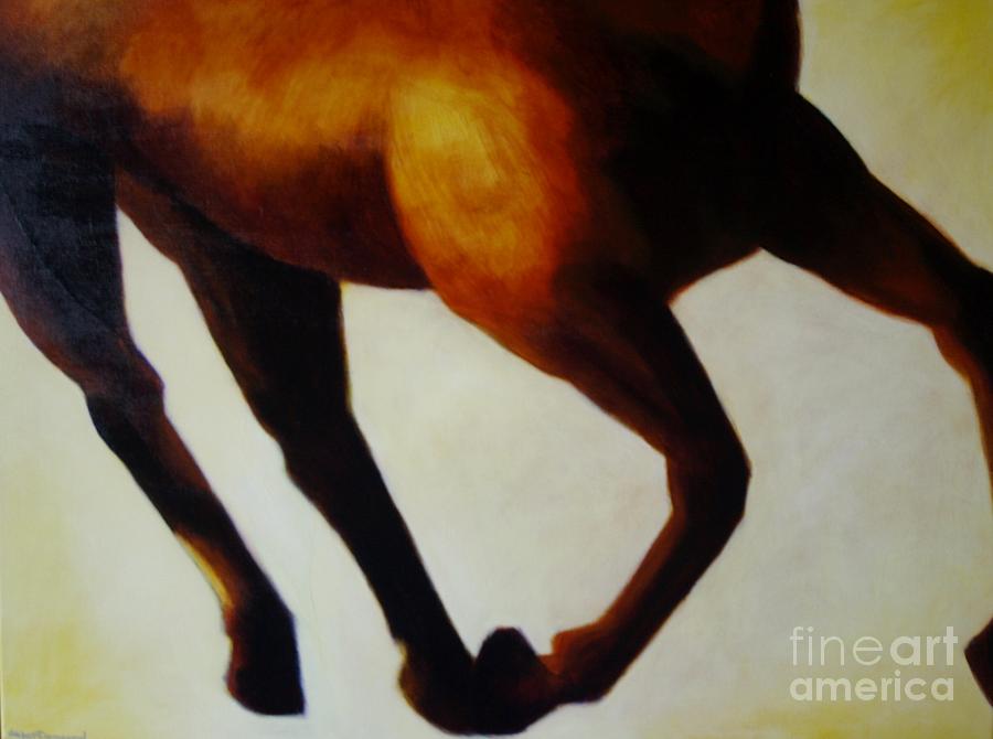 Horse Painting - Flight in Color by Lisbet Damgaard