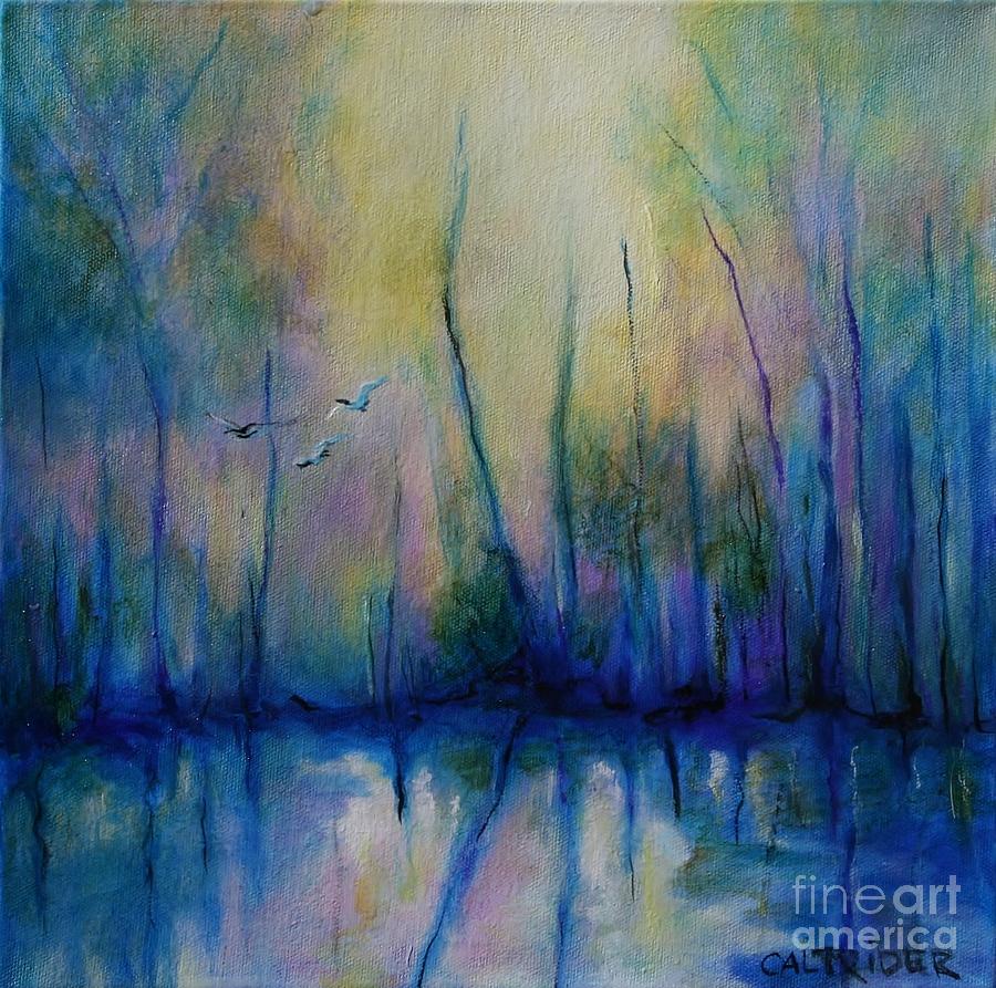 Flight in Morning Symphony Painting by Alison Caltrider
