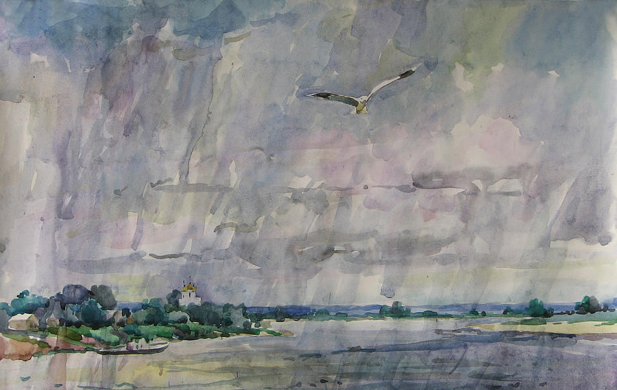 Flight Painting by Juliya Zhukova