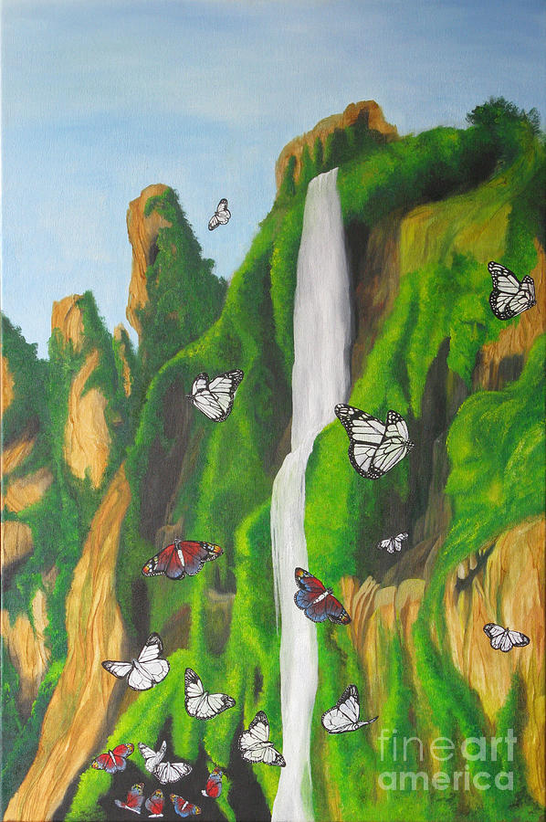 Flight Of The Monarchs Painting by Richard Dotson