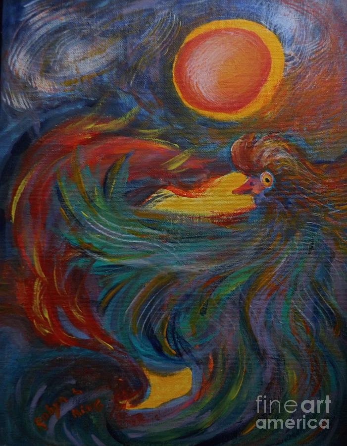Phoenix Painting - Flight Of The Phoenix by Robyn King