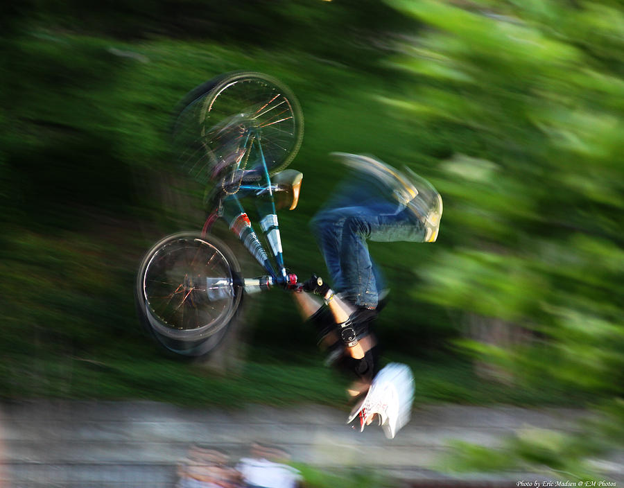 Flippin biker Photograph by Eric Madsen | Fine Art America