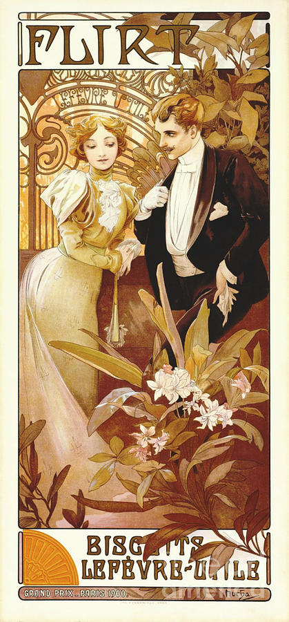 Flirt 1895 Photograph by Padre Art