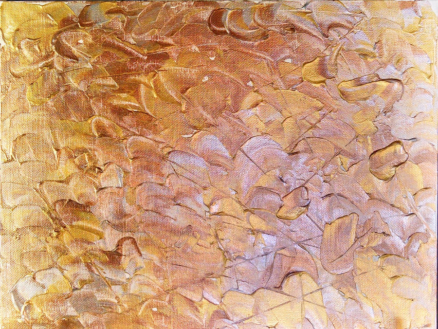 Gold Painting - Flirting with disaster by Robin Lewis