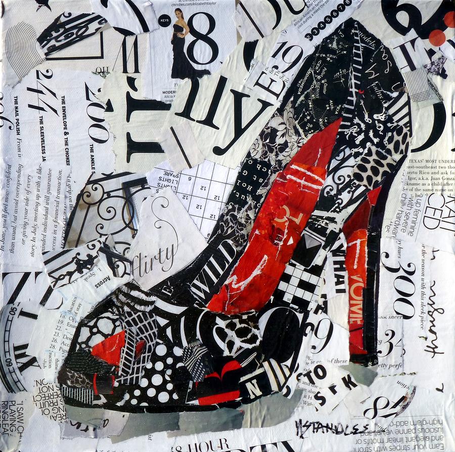 High Heel Painting - Flirty by Nancy Standlee