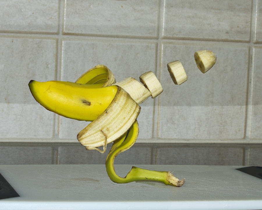 Floating Banana Photograph by Bill Barber