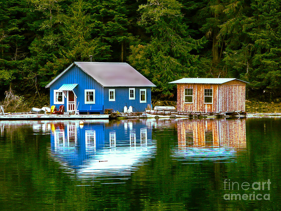 Anchorage Photograph - Floating Cabin by Robert Bales